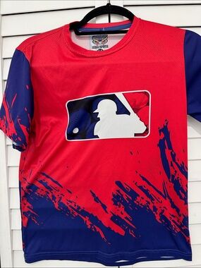 MLB Red & Blue Graphic Baseball Tee